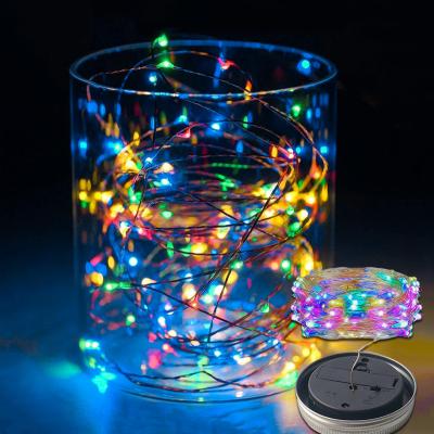 China Four-color Outdoor Solar Waterproof String Light Cup Lid Garden Light for sale