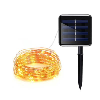 China Energy Saving Outdoor String Light for Christmas Decoration, Fairy Lights 100 Led Warm White Light, Solar Power String Light for Party Decor for sale