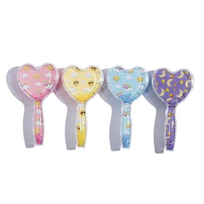 China Cute Plastic Heart Shaped Hair Comb Cartoon Children Headwear Customized Hair Combs for sale