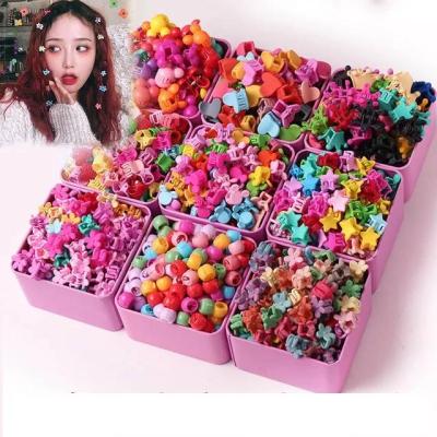 China European and American style design small claw hair clips for baby children kids accessories gift iron box for sale