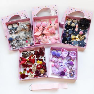 China Headwear Children's Gift Hair Accessories 18 Sets Girls Hair Accessories Hairpin Hair Accessories Baby Headband Children For Girl for sale