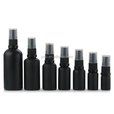 China Cosmetic Spray Bottle Hairspray Bottle 10ml Black Essential Oil Cosmetic Bottle for sale