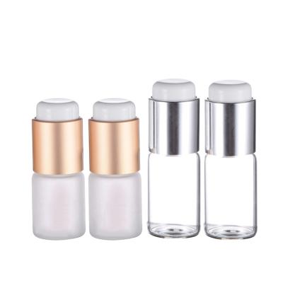 China New Freeze Dried Powder Packing Glass Vial With Push Bottom Cap For Freeze Dried Powder Logo 5ml 10ml Custom Glass Lyophilized Powder Bottle for sale