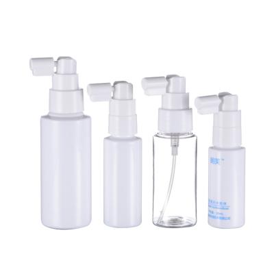 China 30ml 40ml 60ml 100ml Plastic Oronasal Medicine Spray Bottle With Short Spout Sprayer for sale