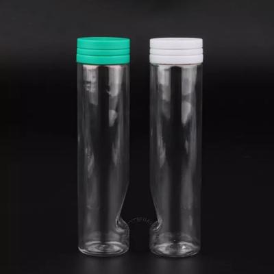 China Plastic Food 110ml PET Tube With Safety Tear Cap Empty Food Grade for sale