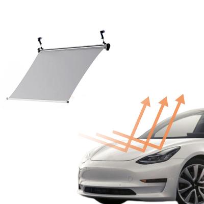 China Sun Protection Customized Logo Car Interior Accessories Car Sunroof Retractable Sunshade For Tesla for sale