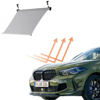 China Custom Retractable Sun Protection Logo Printing Sun Visor Front Car Windshield Sunshade for sale