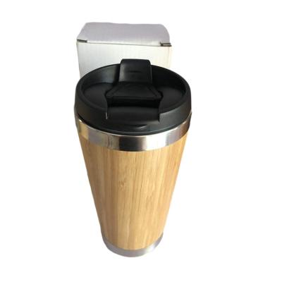 China New Type Sale PORTABLE Well Car Mounted Portable Fashion Stainless Bamboo Thermo Cup for sale