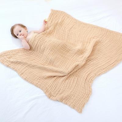 China Anti-pilling Baby Blankets Soft Organic C Cotton Baby Blanket Muslin Wrap Wrap Feeding Burp Cloth Towel Scarf Baby Stuff for sale