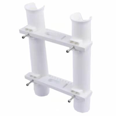 China Boat Hardware Fitting Wanlong 2 Tube Nylon Plastic Fishing Rod Holder For Boat for sale