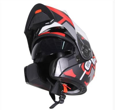 China Certified Retro Road Motocycle Helmet Flip Up Full Face Abs Motorcycle Motor Bike Helmets For Men for sale