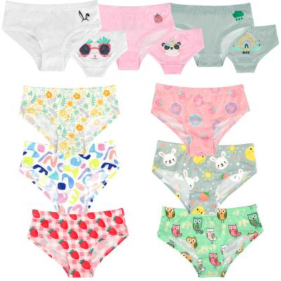 China 6 Pack Breathable Girl Underwear With Cartoon Printing Cute Kids Panties Cotton Boxer Underwear For Young Girl Panties Factory Direct for sale