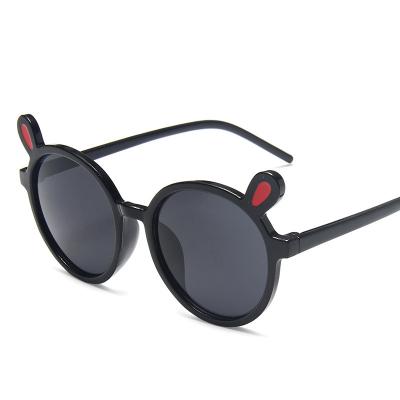 China Fashion Sun Glasses Sunglasses Shape Cute Bear Ear Clear Glasses Cartoon Kid Child Glasses Round for sale