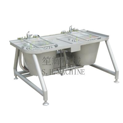 China Automatic Labor Saving Double Cylinder Basket Vegetable Cleaning Machine Ozone Fruit Bubble Washing Machine for sale