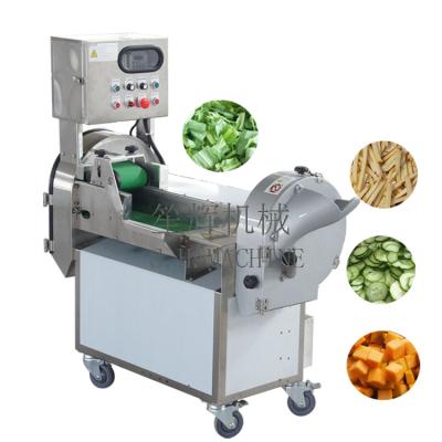 China Automatic Snack Plant Fruit Cutter Potato Slicing Machine Strawberry Carrot Dicer Shredding Machine Leafy Vegetable Cutting Machine for sale