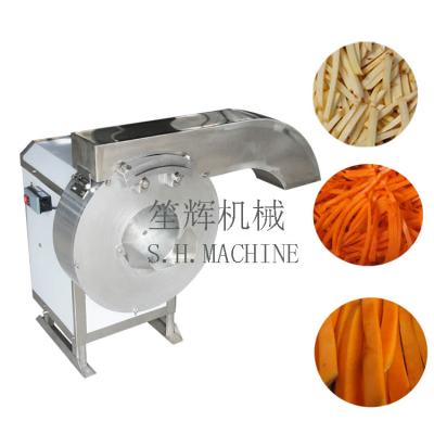 China Automatic Snacks Factory Potato Cutter French Fries Cutter Taro Carrot Cucumber Strip Making Machine for sale