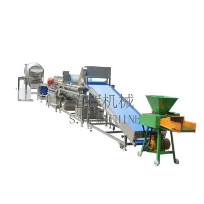 China Hotel ginger/wormwood herbs/vegetable cutting, cleaning, dehydrating, stirring and compacting production line equipment for sale