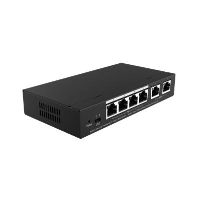 China Interruptor manejado portuario IEEE 802.3at/IEEE 802.3af del gigabit 6 con 4 puertos del PoE en venta