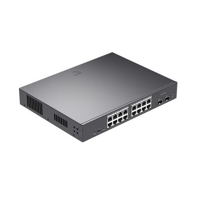 China Nube portuaria del interruptor del gigabit de ZC-2018P 18 manejada con 16 puertos de PoE+ en venta