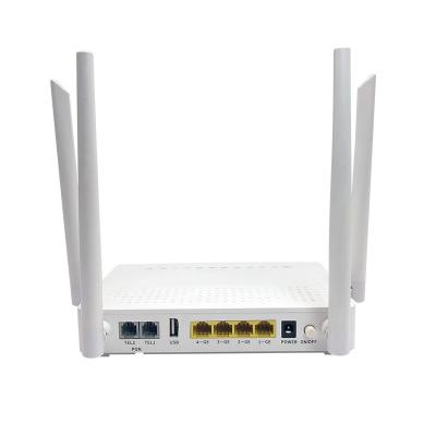 중국 ZC-521NX6 XG PON ONU 인터넷 장치 4GE 2VOIP 2USB AX1800 와이파이 6 GPON ONT 판매용