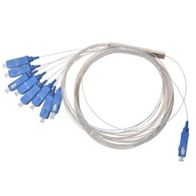 China FTTH FTTX PLC Fiber Optic Splitter 1x2 1x4 1x8 1x16 SC / APC Connector for sale