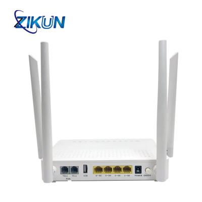 China MU MIMO GPON ONT 4GE 5dBi Ac2100 WiFi 5 GPON ONU 4 External Antenna for sale