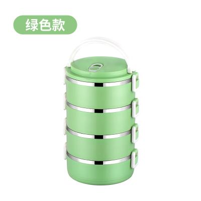 China Customized Sustainable 1/2/3/4 Layer Stainless Steel Insulated Lunch Box With Handle for sale