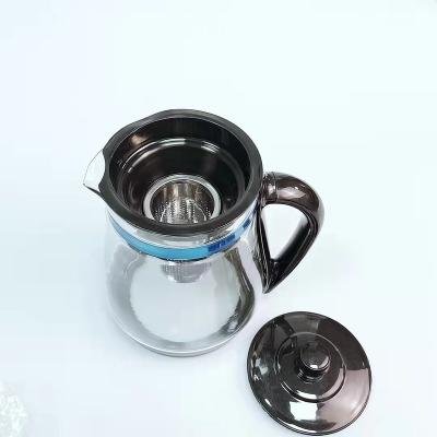 China WITH LID Newest High Quality Infuser Kettle Heat Resistant Glass Teapot with Infuser for sale