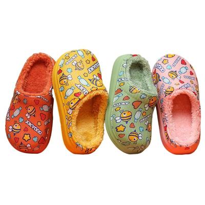 China Little Boy Durable Comfortable Lovely Girls Shoes Winter Children Cotton Waterproof Warm Slippers for sale