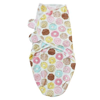 China Upsimples Cotton Breathable Anti-static 100% Organic Fruit Print Adjustable Unisex Baby Receiving Covering Wrap for sale