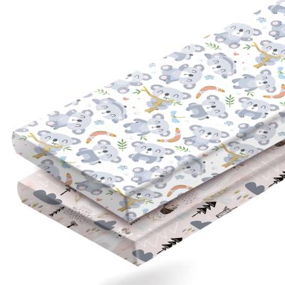 China 2 Pack Anti-static Soft Cotton Flexible Toddler Fit Mattress Cover For Infant for sale