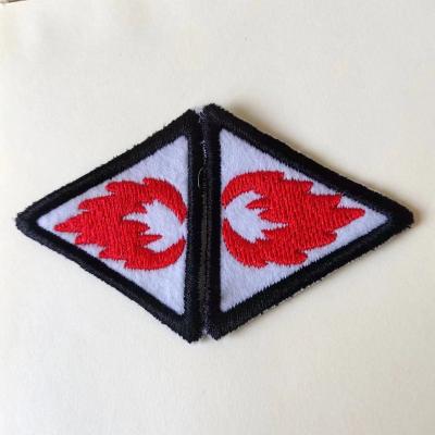 China 100% Embossed Embroidery Sustainable Apparel Patch, Garment Badge Patch With Lettering, 3D Embroidered Raised, Soft Edge for sale