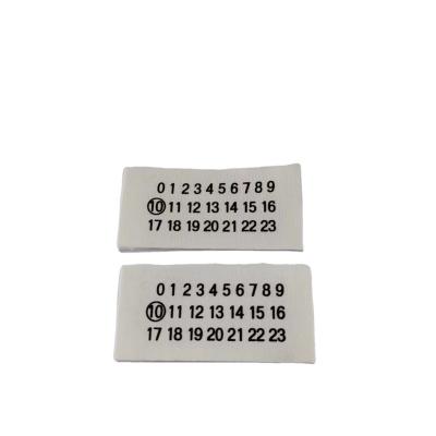 China 100% sustainable cotton clothing size labels, a full range of sizes of cotton clothing labels for sale