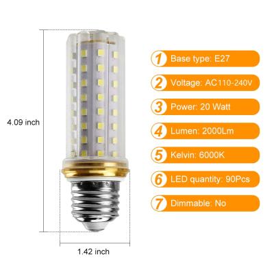 China Warehouse Led Corn Light Bulb 12W 16W 20W 24W LED Corn Light E14 E26/E27 B22 Super Light Energy Saver for sale