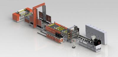 China Steinpapierherstellungsmaschine Drei-Schichten-Guss-Stretchfilm-Extrusionslinie zu verkaufen