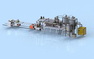 China High capacity Twin Screw PET Plastic Sheet Production Line High Torque High Output 800-1500kg/h for sale