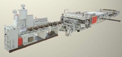 China Multiwall PP Hollow Section Plate Extrusion Line Used For Fruit Folding Boxes for sale