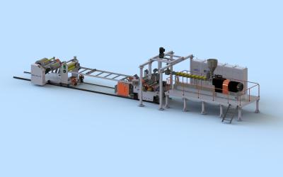 China Customized PLA Sheet Extrusion Machine PLA Thermoforming Three Layer Sheet Extrusion Line for sale