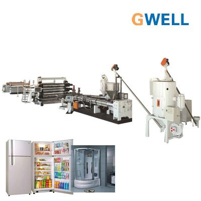 China GPPS HIPS PMMA Refrigerator Inner Board Extrusion Line for sale