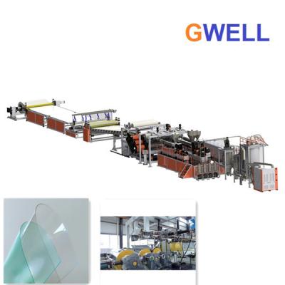 China PC Solar Film Production Line PC Transparent Plastic Sheet Extrusion Machine Single Screw Extruder for sale