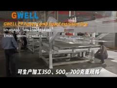 Very hard PP low /high GMS honeycomb extrusion line for turnover box