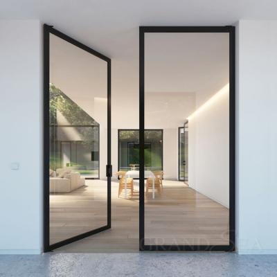 China Custom Made Nigeria Waterproof Main Entrances Supplier Top China Iron Exterior Entry Doors Double Modern Aluminum Doors for sale