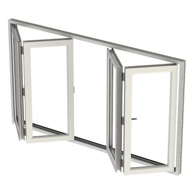 China Home Use Residential Aluminum Glass Screen Folding Folding Windows And Doors for sale