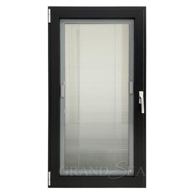 China Australian Standard Magnetic Screen Sound Insulation As2047 Tempered Glass Aluminum Casement Windows for sale