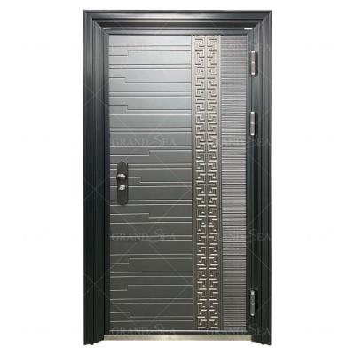 China Quality Security External Steel Door Low Price Modern Cheap Beaten Custom Steel Entry Door For Home for sale