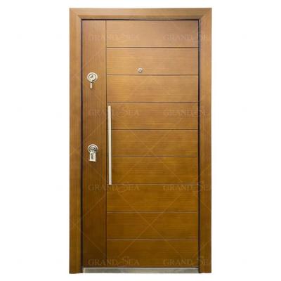 China 2021 New Design Front Steel Security Door Turkey Modern Custom Entrance Armored Doors for sale