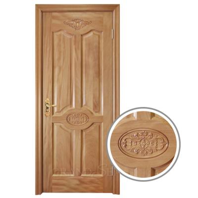 China Residential Use Heat Insulation Single Wood Door Design Interior Wood Doors For Home for sale