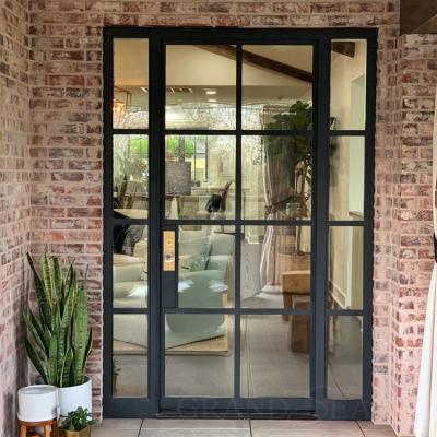 China Foshan Modern Supplier Custom High Quality Double Top Security Door For Double Entry House Front Steel Door for sale