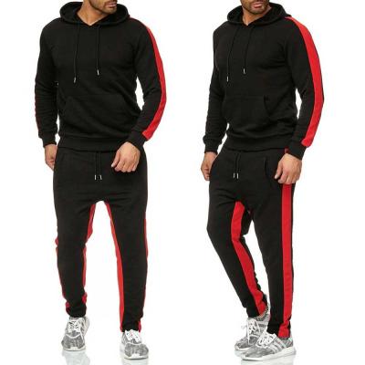 China High Quality QUICK DRY Mens Hooded Sweatsuit Solid Color Set Mens Sports Casual Suits With Pocket for sale