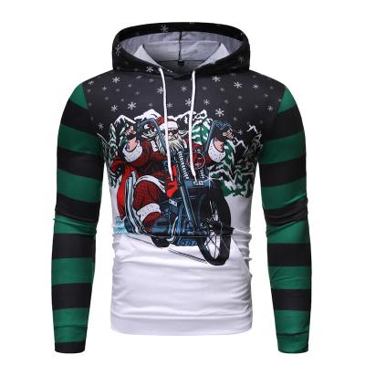 China Festival Christmas Long Sleeve Tank Top Anti Shrink Pullover Hoodie 3d Printing Cartoon Streetwear Amazon Sports T-shirt Men for sale